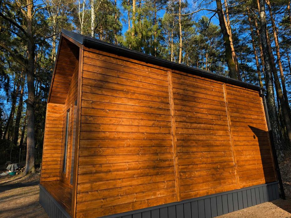 Domek drewniany typu STODOŁA 24m² – komfort, design i szybki montaż!