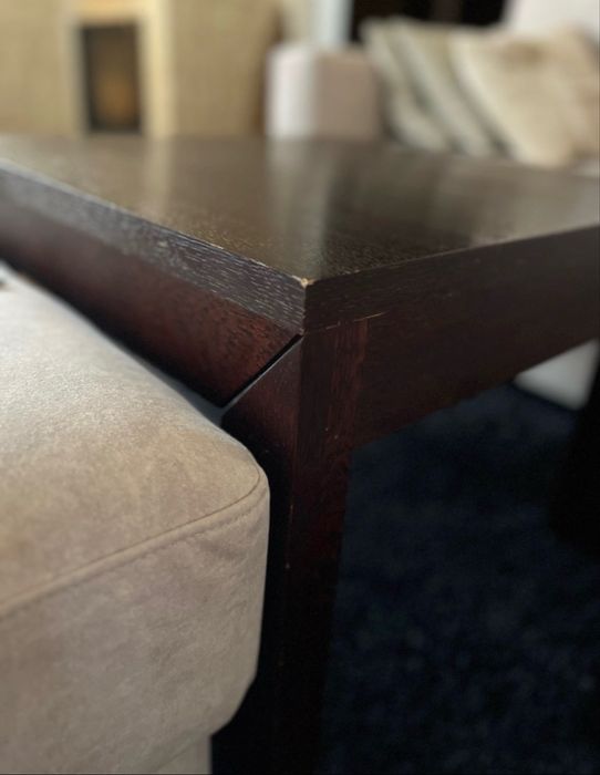 Stolik kawowy 60x60 drewniany ciemny brąz wenge venge