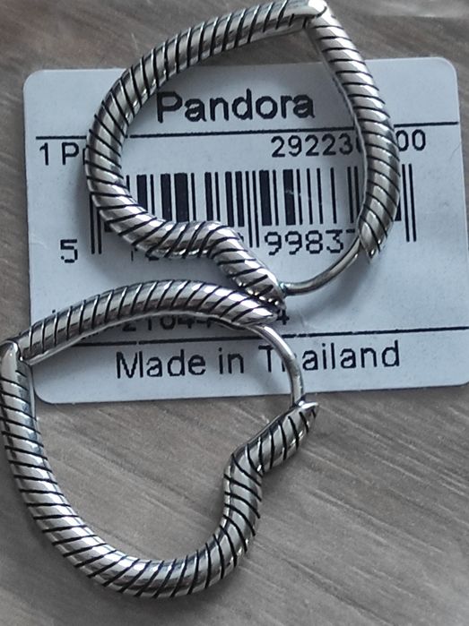 Oryginalne kolczyki serca pandora