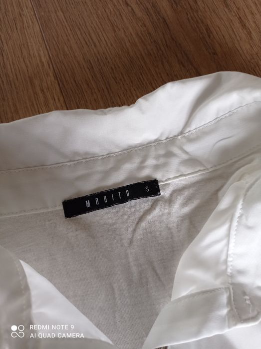 Bluzka koszula mohito 36 s biała kremowa