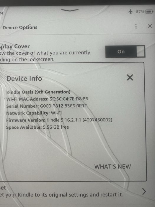 Kindle Oasis 9 Generation на запчасти