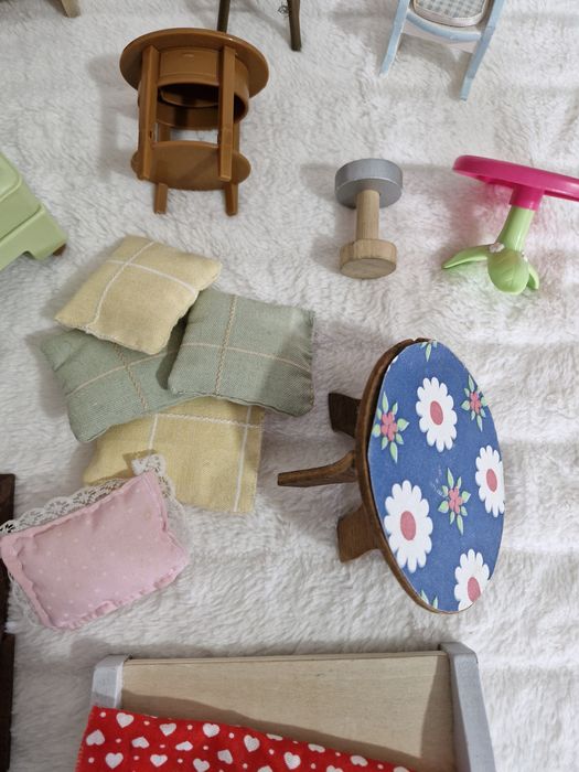 Lote peças miniatura mobilias