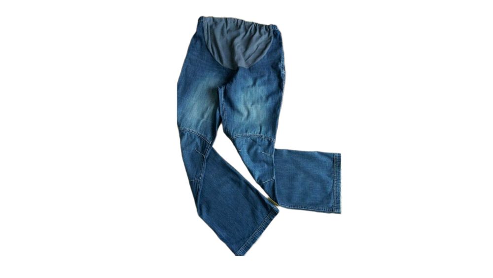 Джинсы Yessica синие для беременных деми клеш, 48-52