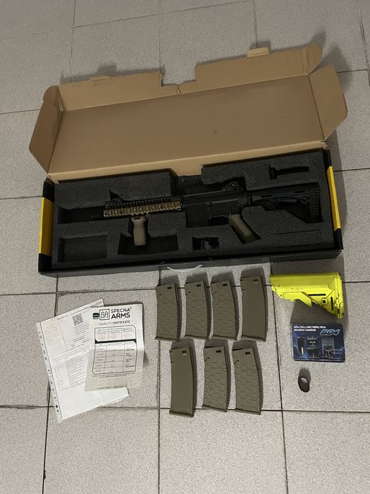 Fuzil Airsoft full metal (acompanha 7 carregadores + bateria + etc)
