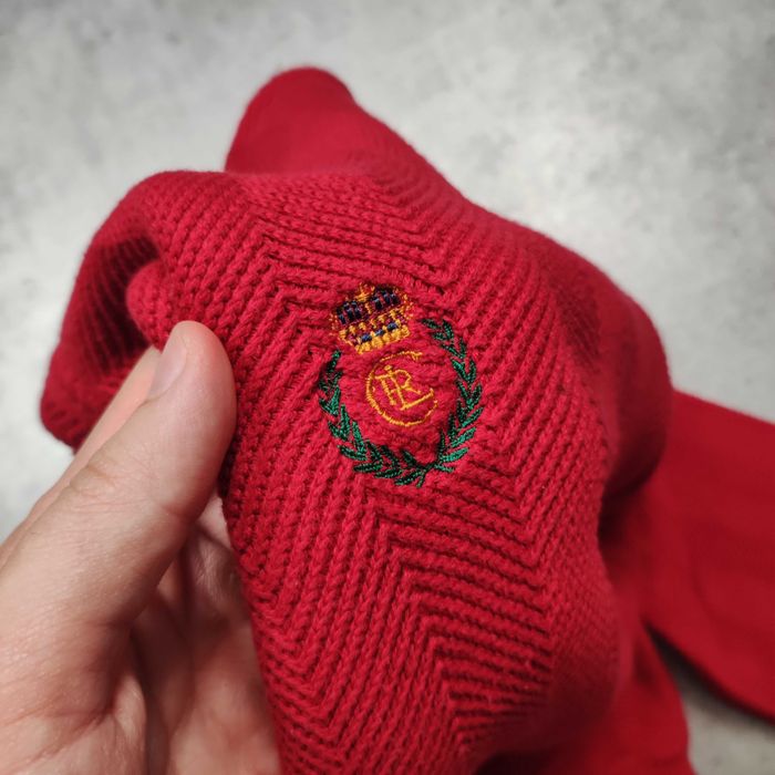 MĘSKI PREMIUM Elegancki Retro Sweter Pleciony Ralph Lauren Chaps Classic