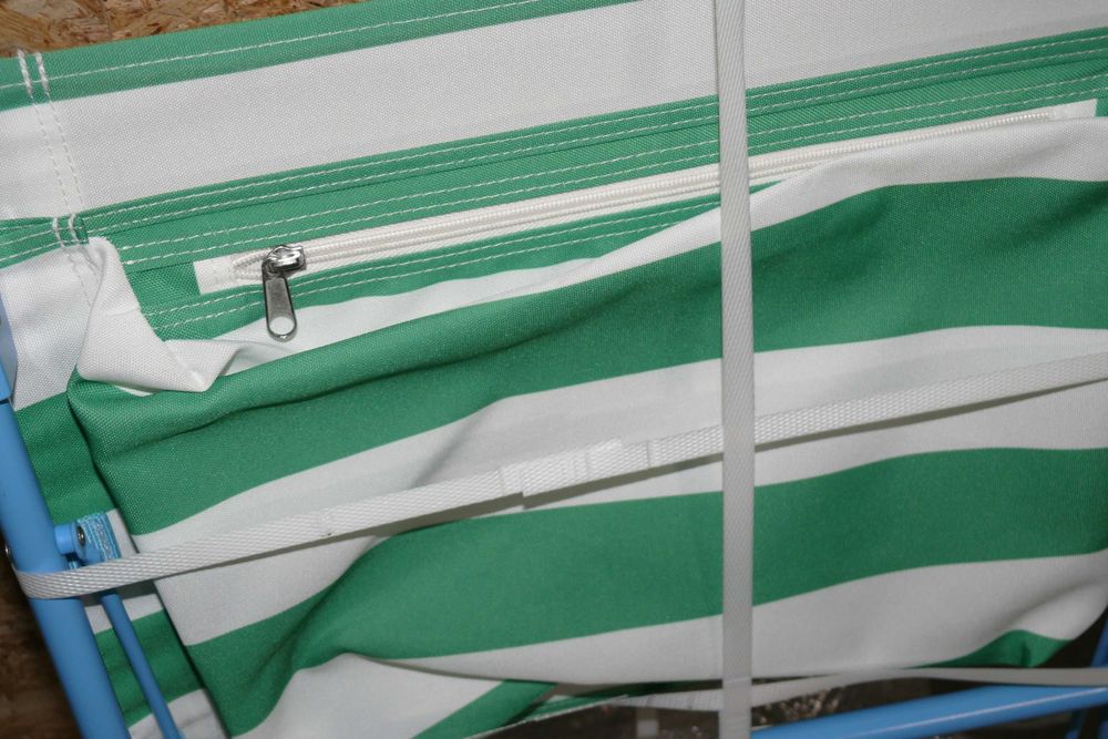 STRANDÖN cadeira de Praia, Verde, branca e Azul