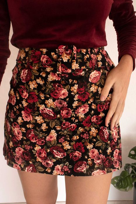 Saia-calção florido