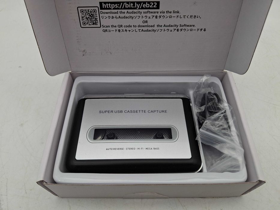Przenośny odtwarzac konwerter kaset magnetofonowych do  MP3 USB JAK NOWY!