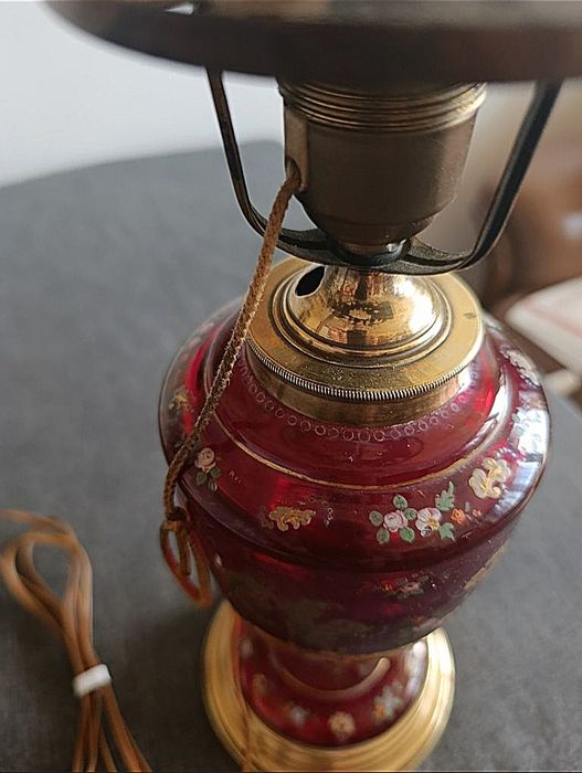 Lampa MOSIĄDZ  wys. 61 cm na Lwich łapach masywna POLECAM