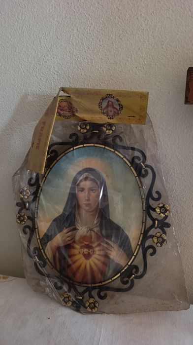 Quadro vintage Imaculado coração de Maria