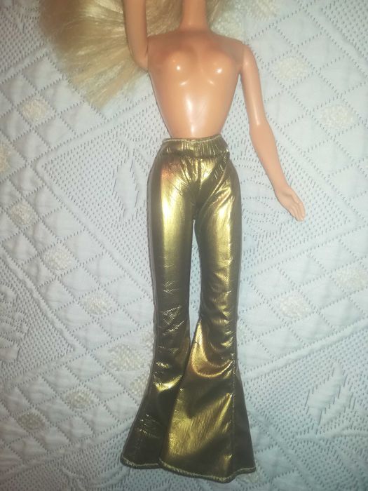 Calças Douradas para Boneca
