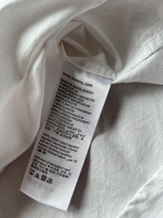 Biała męska koszula z długim rękawem Tommy Jeans XL