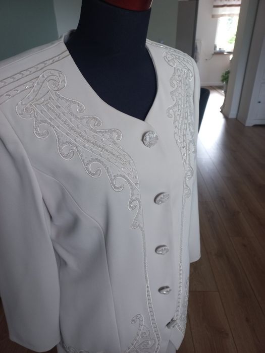 Kostium żakiet spódnica USA 12 42 cudny garsonka