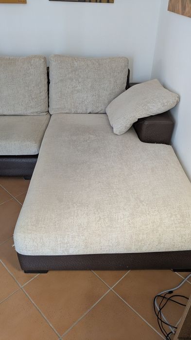 Sofá chaise longue 3 lugares