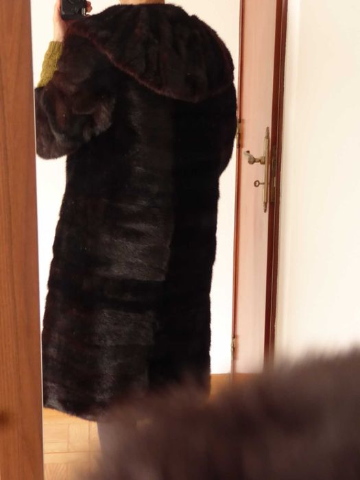 Casaco de senhora em vison anos 50/60, tamanho M - Vintage Mink Coat