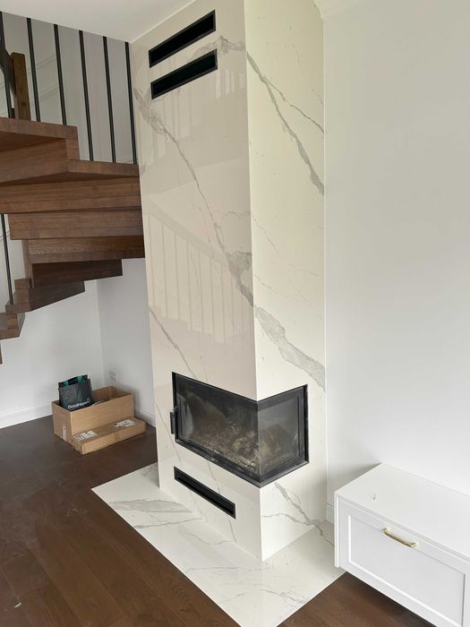 kominek z montażem, kominek z płaszczem wodnym, DGP, akumulacja, kozy