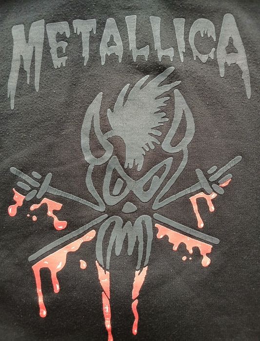 Винтаж Мерч худи Zip группы Metallica size L/XL 90гг