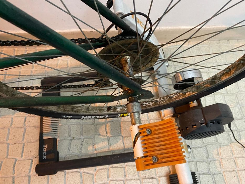 Bicicleta com suporte estático