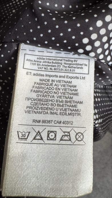 Adidas Trefoil Duck Down Parka чорна L з хутром на капюшон