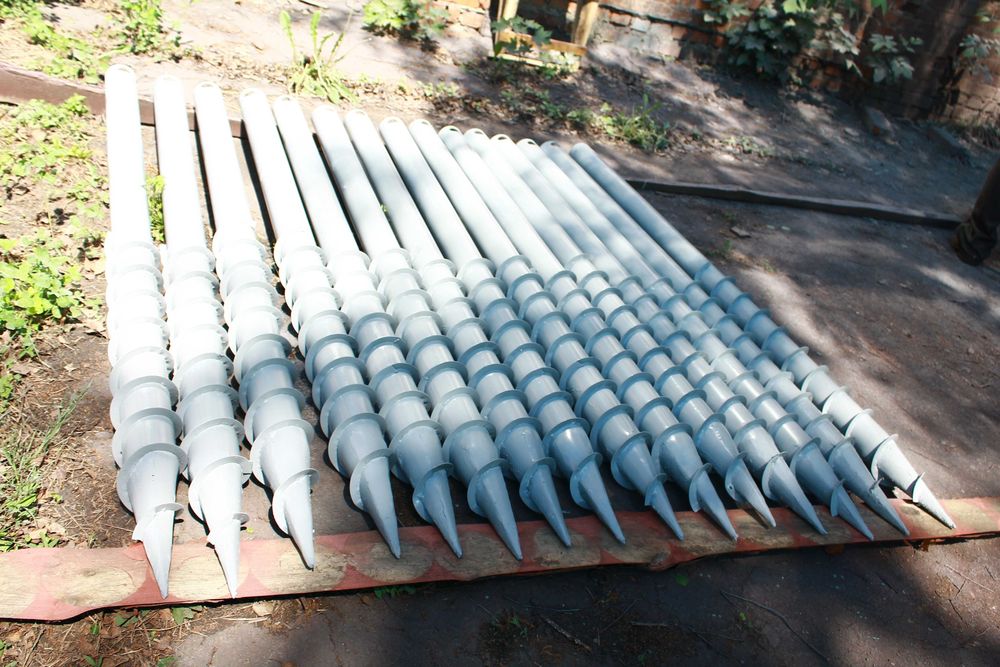 Винтовой фундамент, сваи, наконечники, геошуруп, монтаж, производство ...