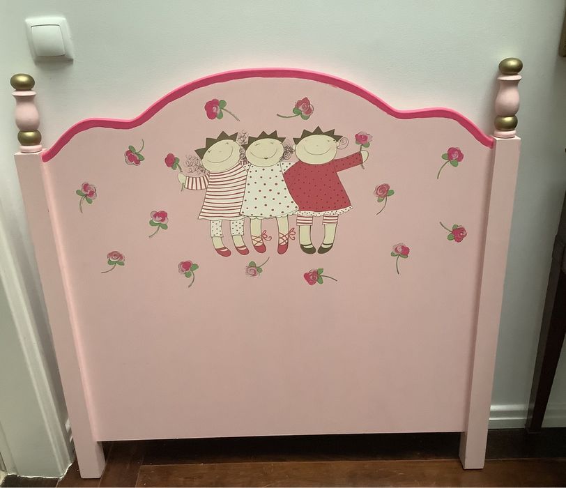 Cabeceira de cama infantil de 90cm