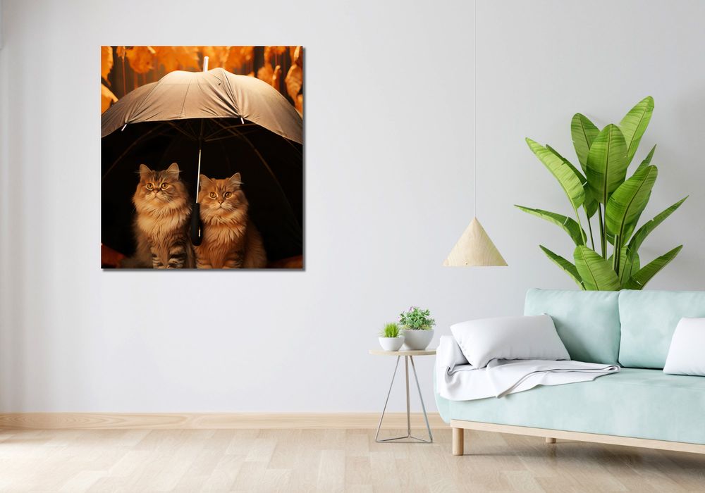 Obraz 90x100cm Jesienny Koci Schron
