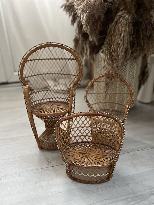 Wiklinowe kwietniki, ozdoby, koszyczki boho