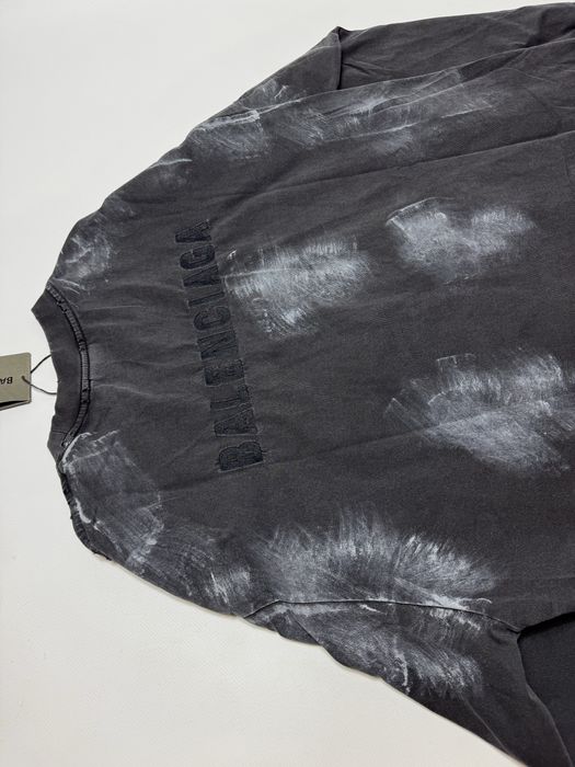 Лонгслів Balenciaga Basic Logo Grey M L Dirty fit ERD Vetements