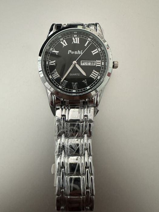 Zegarek męski Poshi Datownik bransoletka Nowy