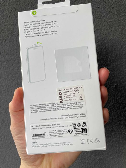 Oryginalne etui Apple iPhone 15 Plus – Clear Case z MagSafe