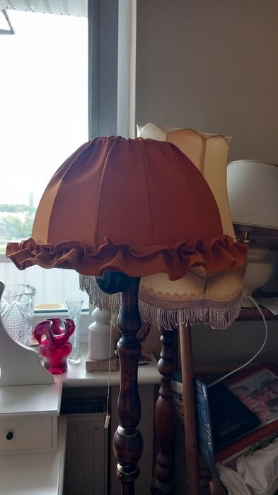 Abażur z PRL-u średnica 30 wysokość 18 cm