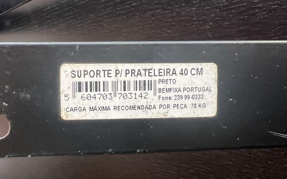 Suportes prateleira-poleias-mãos francesas