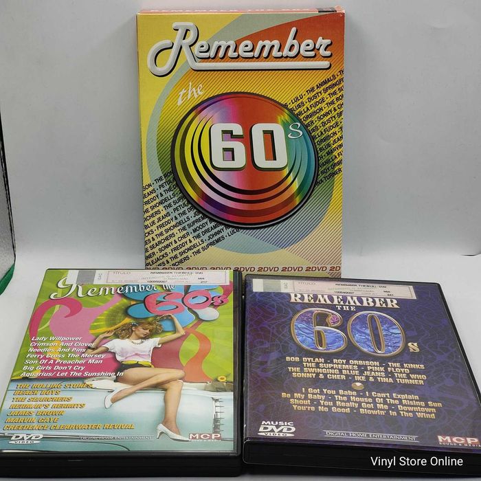 DVD - Remember The 60's (2xDVD, Box, Compilação) - REF- MCLE