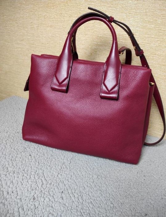 Бордова стильна класична сумка Michael kors