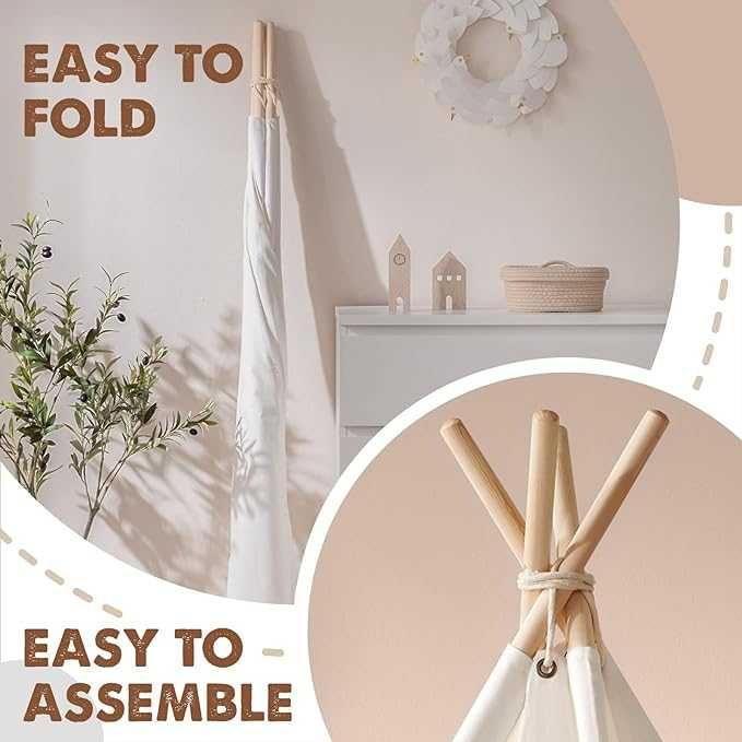 Namiot dla dzieci 122 x 122 x 167 cm do wewnątrz