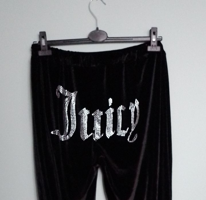 Dresowe spodnie ala welur Juicy rozm.XL