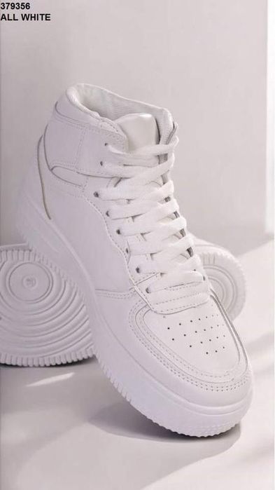 Кросівки білі жіночі хайтопи 2 моделі нові