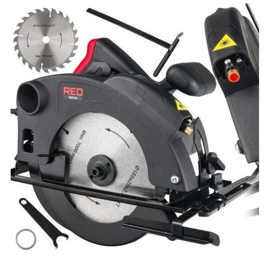 Pilarka PIŁA TARCZOWA ręczna do DREWNA 2250W LASER RTRPT0006