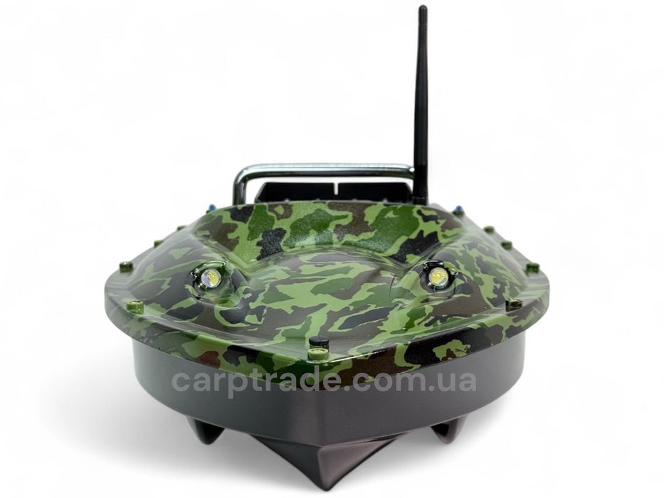 Короповий кораблик New Flytec Carbon/Camo GPS на 16 ТОЧОК, АВТОПІЛОТ