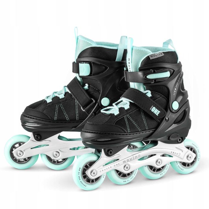 Nowe Rolki Regulowane Damskie Męskie Czarno Niebieskie R. 34-37