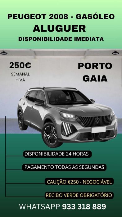 Aluguer Viatura Gasóleo - TVDE