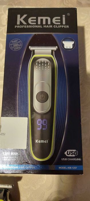 KEMEI  bezprzewodowa maszynka do strzyżenia włosów ładowane przez USB
