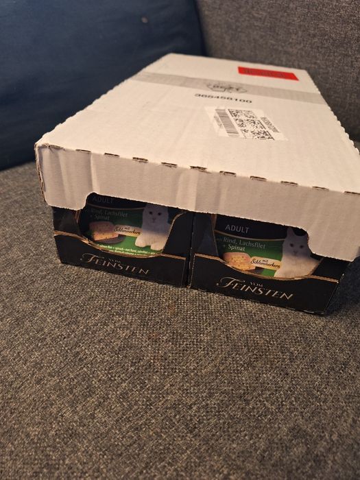 animonda Vom Feinsten mokra karma dla kota, Adult, z pysznym nadzieniem Wołowina, filet z łososia i szpinak 32x100 g