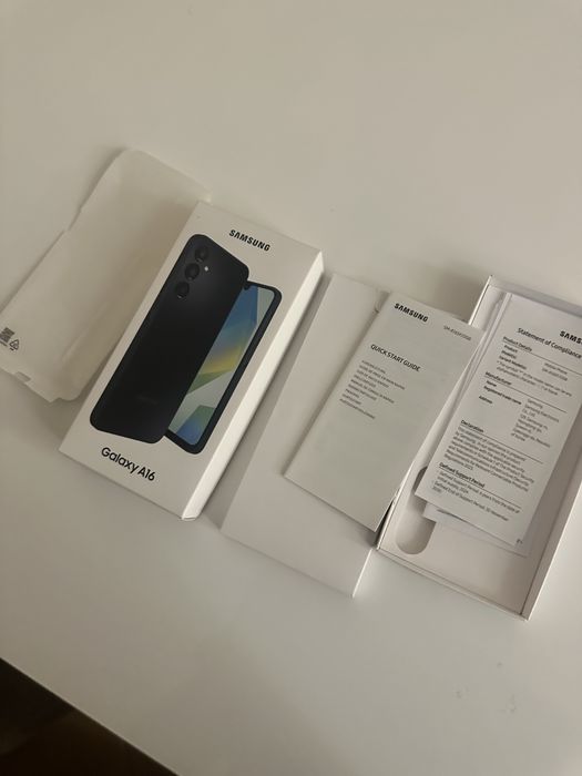 Samsung A16 5G – como novo  Película traseira + caixa original