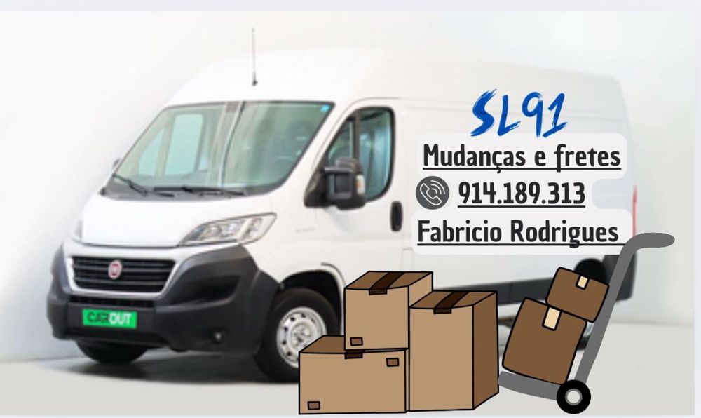 Mudanças / Frete / Aluguel da carrinha com motorista.