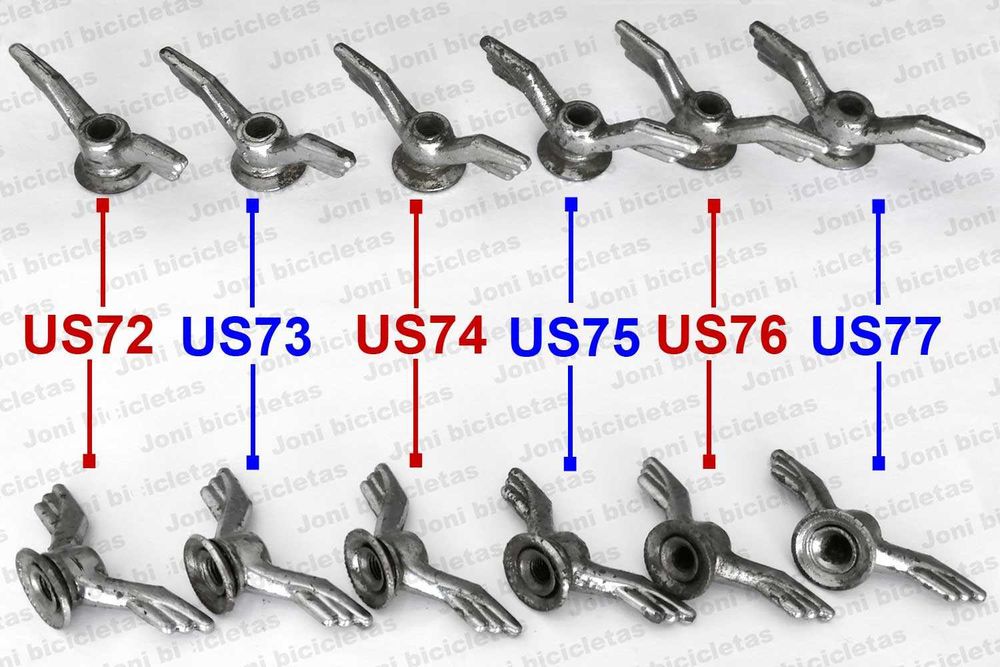 Peças antigas de bicicleta USADAS