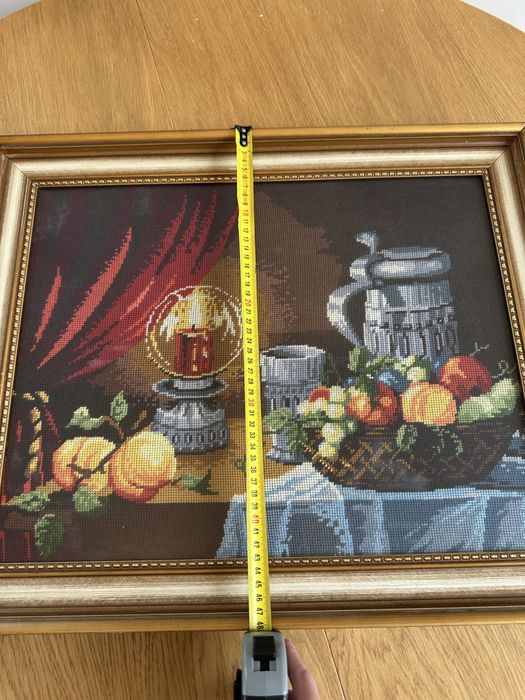 Obraz haftowany duży martwa natura