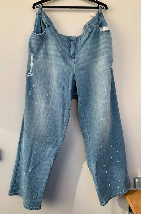 Sheego Широкие джинсы. Большой размер.