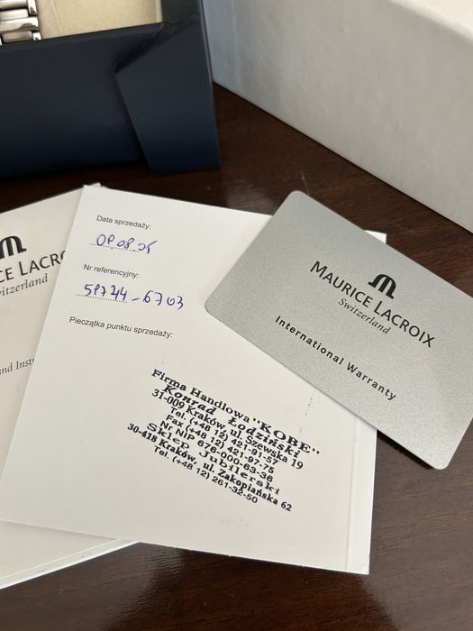 Zegarek damski Maurice Lacroix. Pierwszy właściciel.