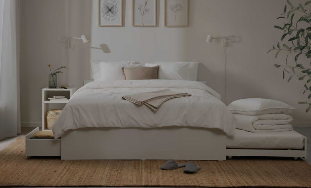 Cama IKEA+colchão+gavetão+2gavetas